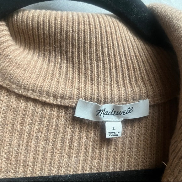Madewell Glenbrook Half-Zip Merino Wool Pullover Sweater Size L - Picture 4 of 7